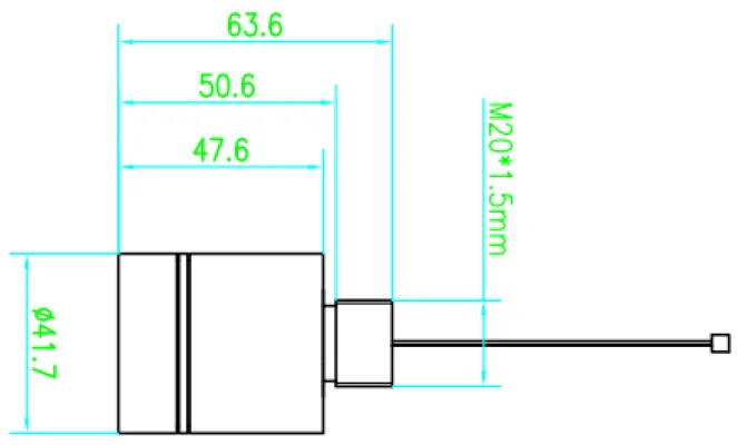 TDLAS103 Laser Methane Sensor Dimension