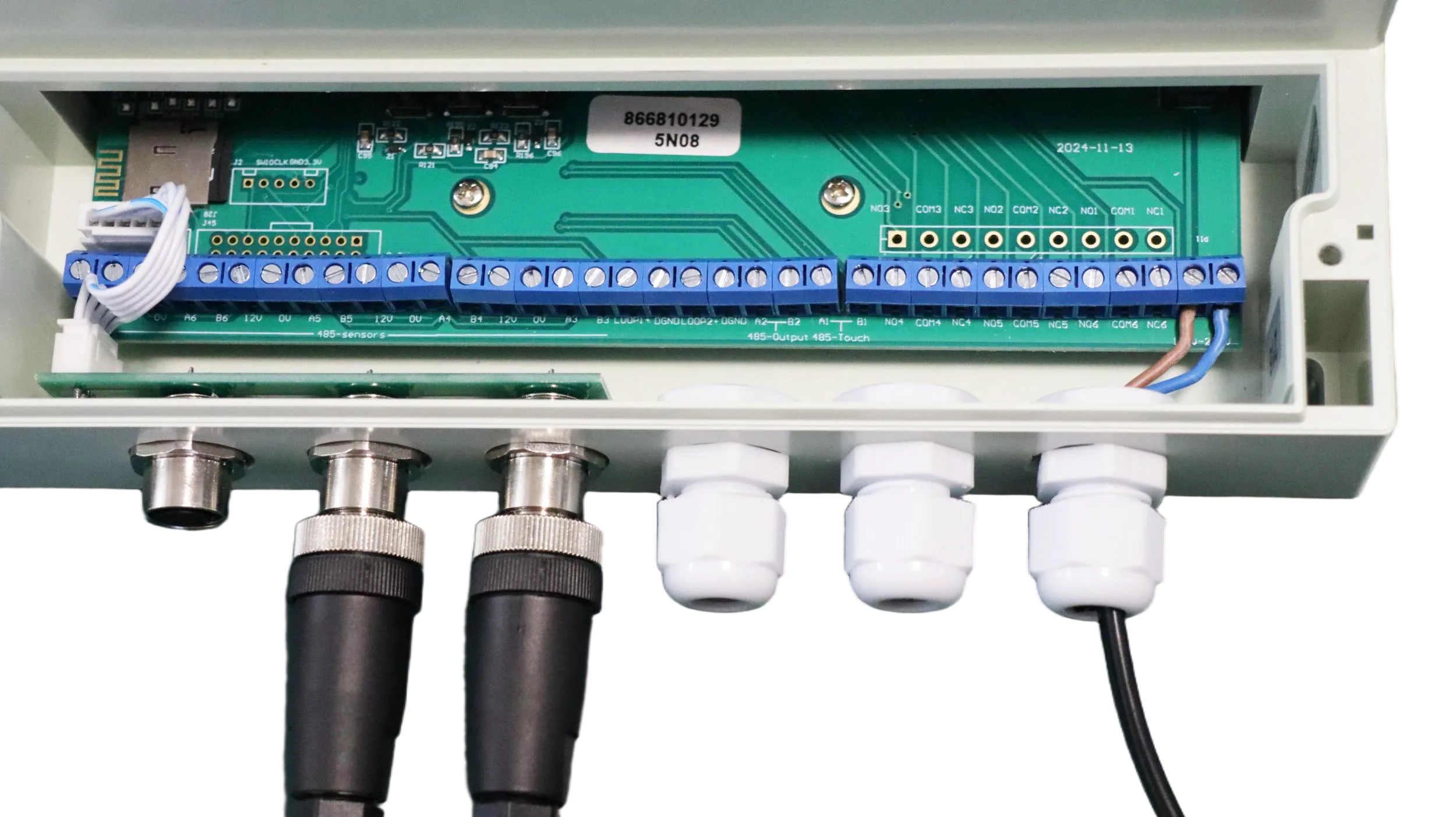 Bedrading van de KMPW520 online multiparameter-waterkwaliteitsanalysator
