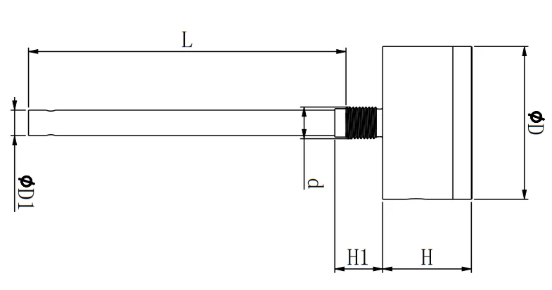 KSV606 Capacitive level sensor dimension