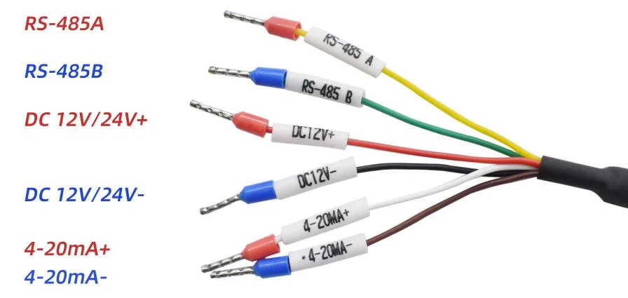 Istruzioni per il cablaggio del sensore di pH digitale KWS-790, 12 V CC - 24 V CC