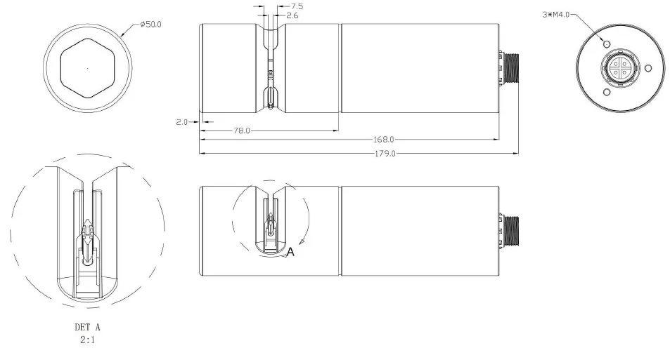 KWS-110 Online COD Sensor large range Dimension