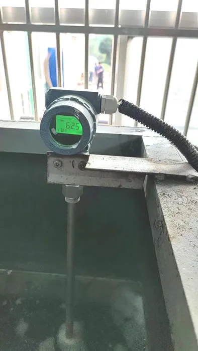 Aplicación del sensor de nivel capacitivo